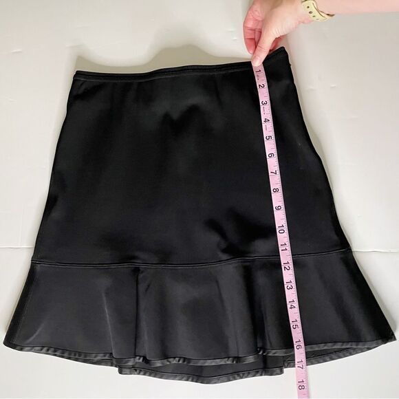Rag & Bone tight stretchy ruffle Hem Black Mini skirt 6 - Picture 8 of 12